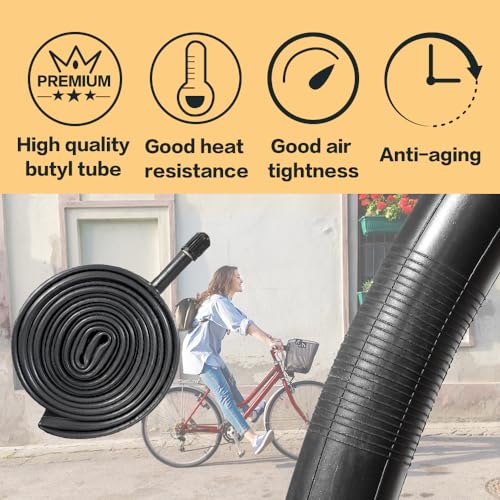 SIMEIQI 700x35C Foldable Bike Tires with 2 Tubes + Levers | Road Bicycle Replacement