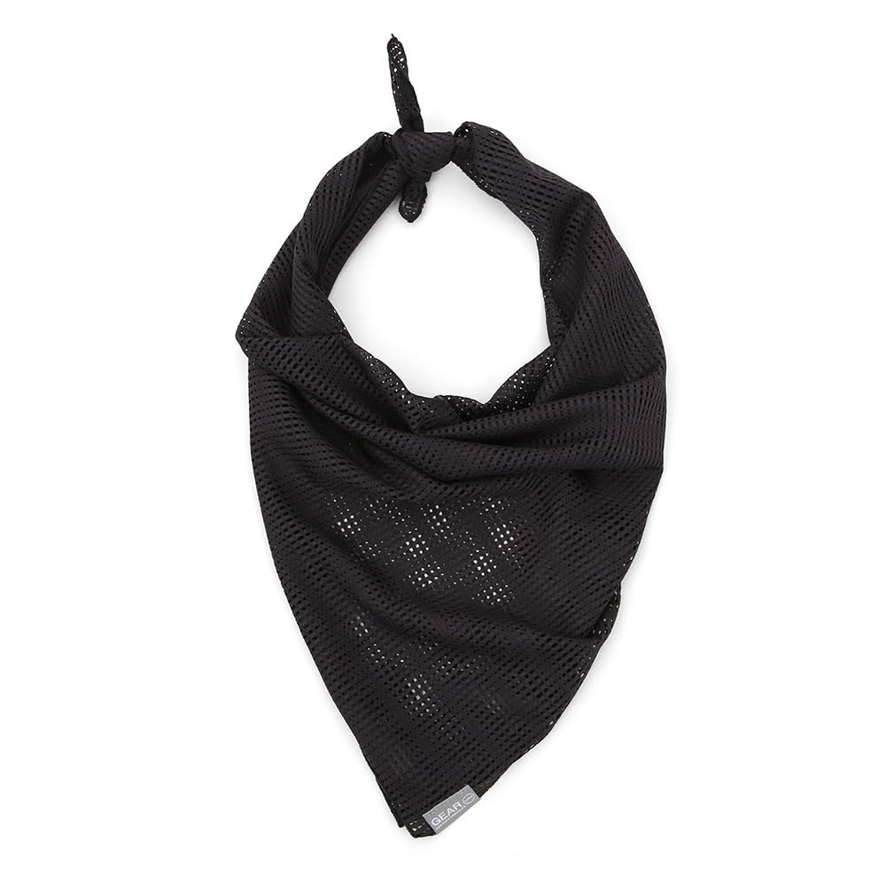 UNDERCONTROL Quick-Dry Mesh Scarf Lightweight Breathable Outdoor Bandana for Hiking, Running, Camping, Gorpcore Style Korea (Charcoal)