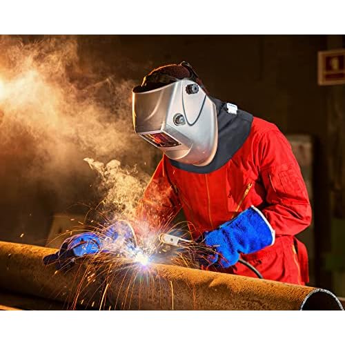 BSV Welding Neck Protector Gaiter - Cut, Heat & Flame Resistant, Scratch-Proof Neck Guard for Men & Women - Durable Protection, Large, Black