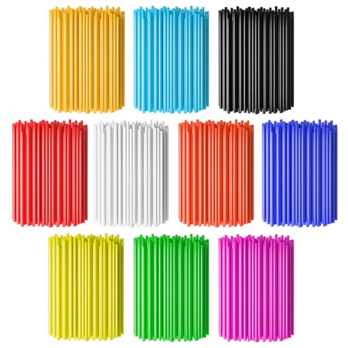 72PCS Bicycle Spoke Skins Covers - 11 Mixed Colors for Bikes