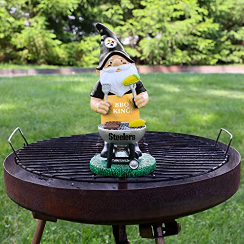 NFL Team Logo Grill Gnome Statue - Pittsburgh Steelers 10"