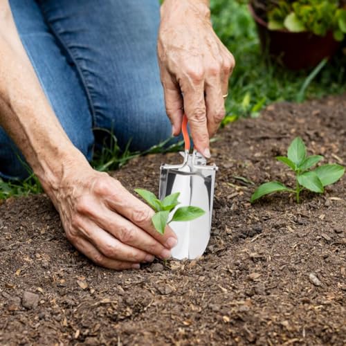 Folding Camping Shovel - Stainless Steel Garden Tool with Storage Bag