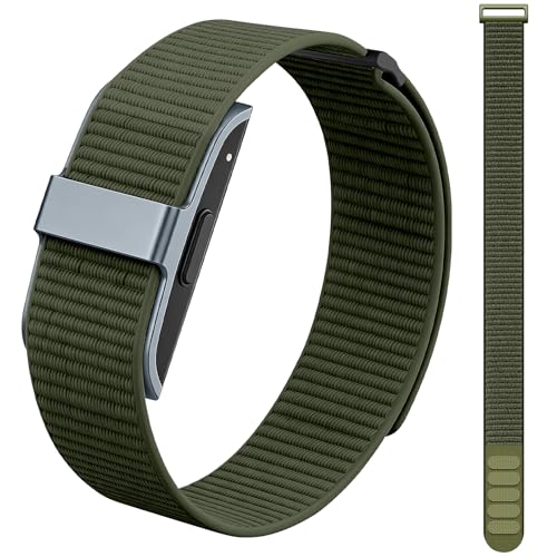 Nylon Loop Sport Band for Fitness Tracker - Military Green, Large