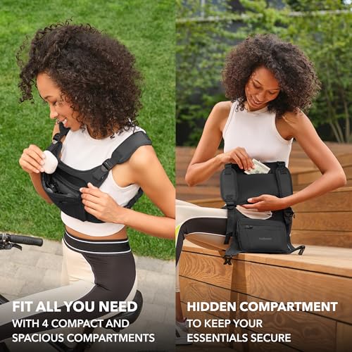 Lightweight Running Chest Pack with Reflective Vest & Water Repellent Design