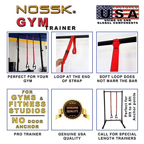NOSSK GYM Pro Suspension Fitness Trainers - 2 Pack, Yellow