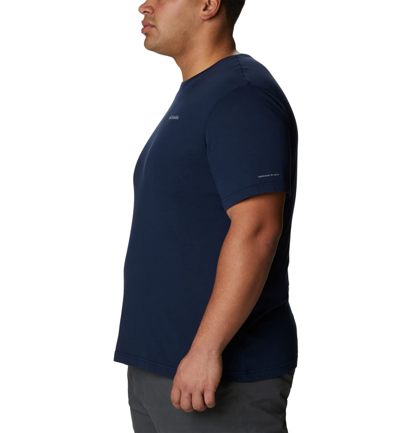 Columbia Mens Thistletown Hills Short Sleeve T-Shirt, Collegiate Navy Heather, Medium