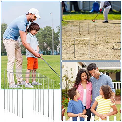 Set of 9 Croquet Wickets Replacement - Square Style