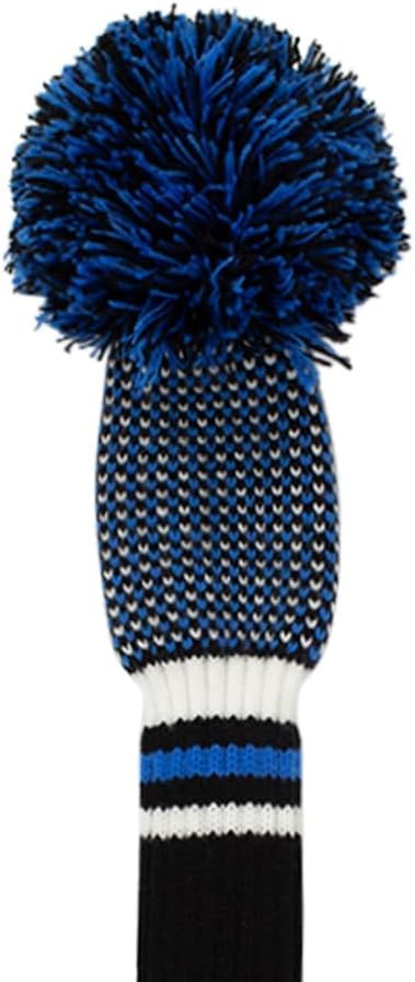 Knit Pom Pom Golf Club Cover with Number Tags - 1 Piece