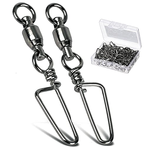 High Strength Fishing Snap Swivel - Size 0+0 (16lb), 25 Pcs