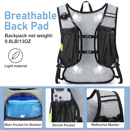 N NEVO RHINO Light Grass Green Lightweight Hydration Backpack 2L
