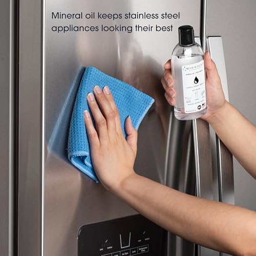 Midnight Oil-Food Grade Mineral Oil-8 oz, Cutting Board & Butcher Block Conditioner, Marble, Stainless Steel, Utensils, Colorless and Odorless