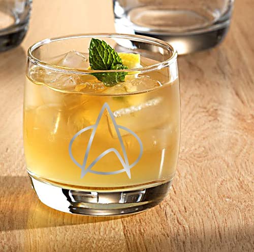 Star Trek Next Generation Whiskey Glasses Set of 2 - 10 oz Collectible Gift