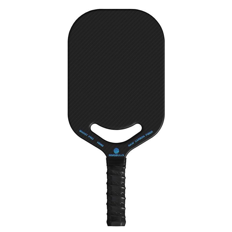 MMGBULLS Boost PRO Pickleball Paddle, 3K Raw Carbon Fiber, Foam Injected Walls, 14MM Polypropylene Honeycomb Core with Air Throat, Cushion Comfort Grip