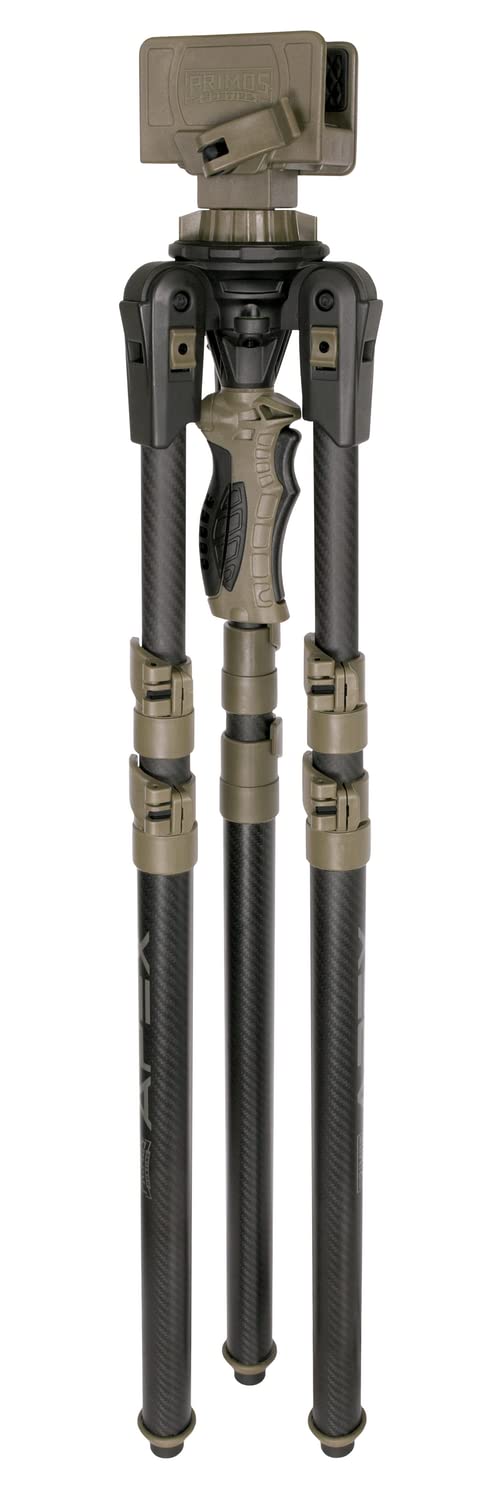 Primos Hunting Trigger Stick Apex Carbon Fiber Shooting Rest Tripod - Stable Rifle Mount for Shooting Long Range, One Handed Easy Adjustment with Trigger System