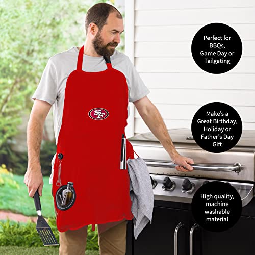 Ultimate Grilling Apron with Insulated Beverage Holder & Bottle Opener