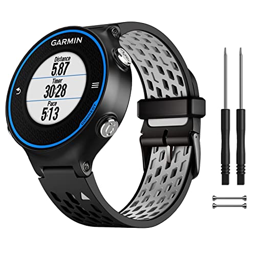 Soft Silicone Replacement Watch Bands for Garmin 620/735XT/220/235/230/630/Approach S6