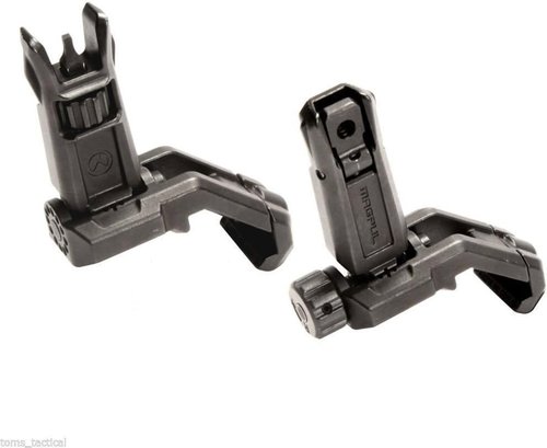Magpul MBUS Pro Flip-Up Backup Sights - Offset Front & Rear | Durable Black Design