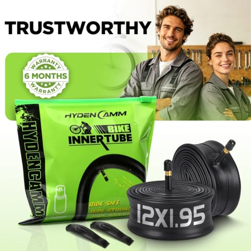 12" x 1.75/2.125 Bike Tube - Extra-Thick, 2 Pack