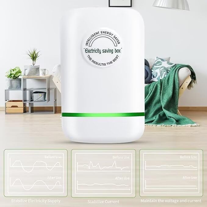 Stop Watt Energy Saving Device Power Saver Electricity Saving Device Save Electricity Stopwatt Energy Saving Device Electricity Saving Box US Plug 90V 250V 30KW Green 4Pack