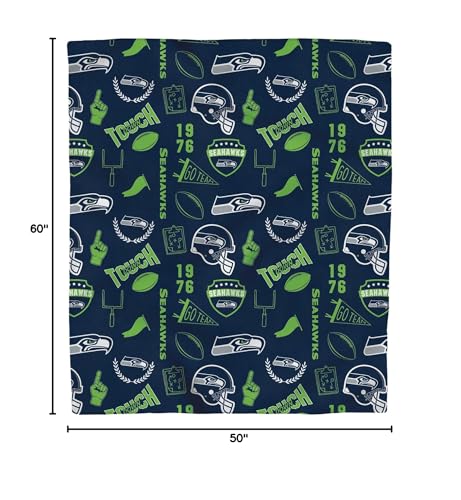 Seattle Seahawks Polar Fleece Blanket - 50'' x 60''