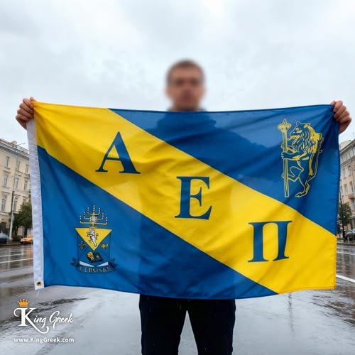 King Greek Alpha Epsilon Pi Fraternity Flag 3x5 ft Outdoor Indoor Decor