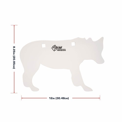 Allen Company EZ Aim AR500 Coyote Steel Shooting Gong Target, 6 lbs., White