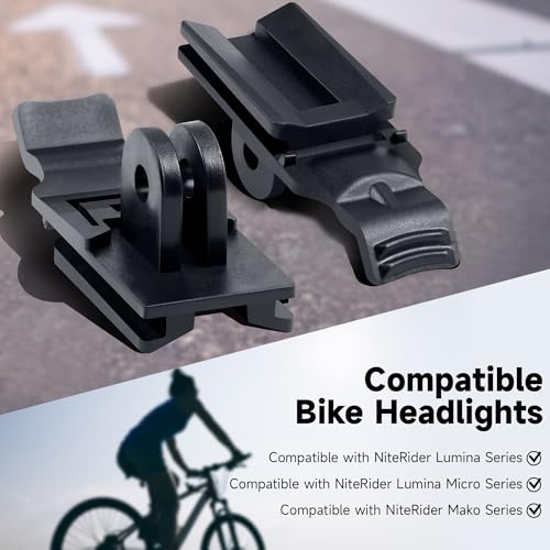 Bike Light Mount Adapter - 4 Pack for NiteRider & GoPro