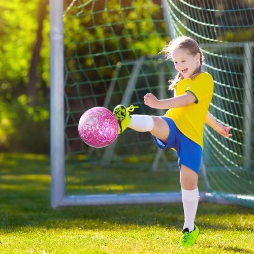 Pink Soccer Ball Set with Pump - Size 2 & 3 Indoor & Outdoor Sports Gift for Kids & Teens