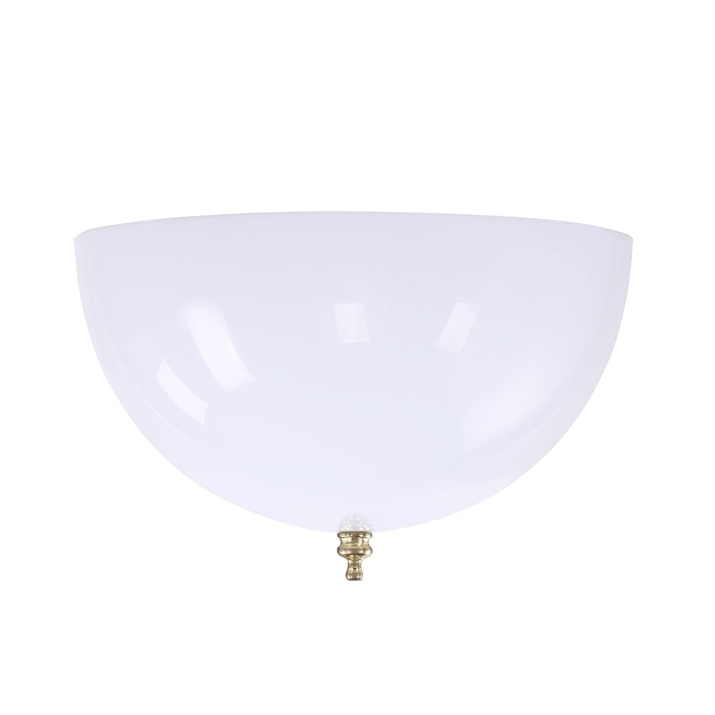 Aspen Creative 28008-15-2, Clip-on Dome Shade for A-Type Bulb Indoor Location Light Fixtures/White Finish, 7 5/8" Diameter x 4" Height, 2 Pack