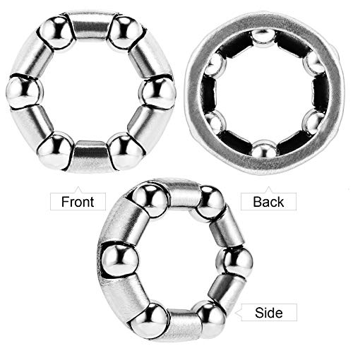 Bike Wheel Bearings 3/16" x 6 Balls for Bicycle Front Wheel Replacement