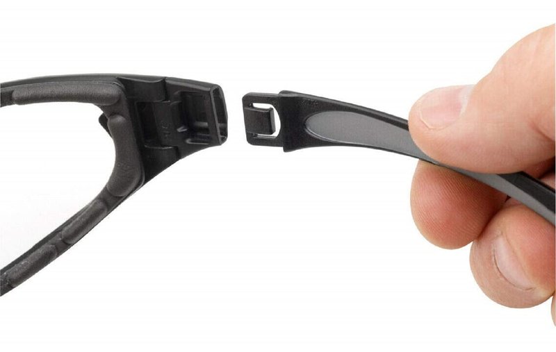 Gateway Safety 21GBX9 Swap Wraparound Hybrid Eye Safety Glasses/Goggles, FX3 Premium Anti-Fog Lens, Black Frame with Foam Edge, Regular, Clear