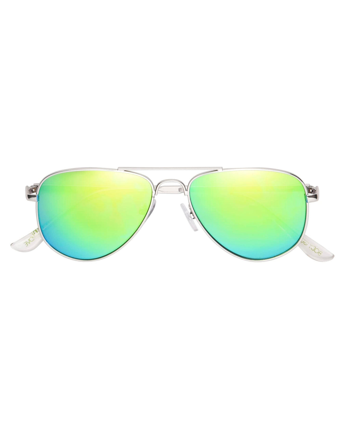 Body Glove Flow Kid's Sunglasses Aviator, Silver, 50 mm