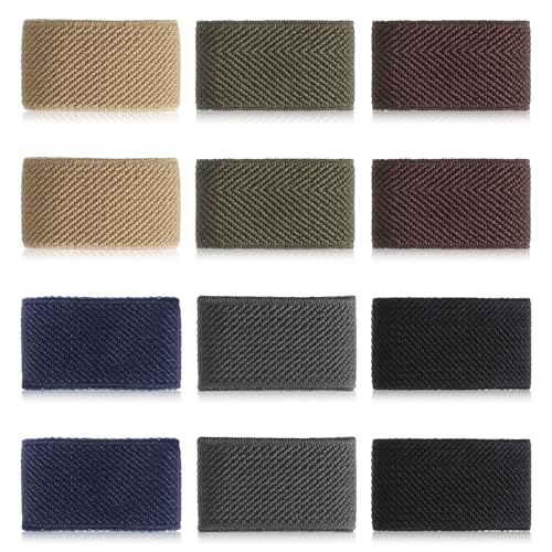 12 Pack Elastic Belt Loop Keepers for 1.5-Inch Straps and Backpacks