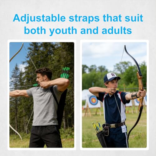 Adjustable Archery Quiver - Lightweight Back Hip Arrow Holder for Target Practice & Hunting