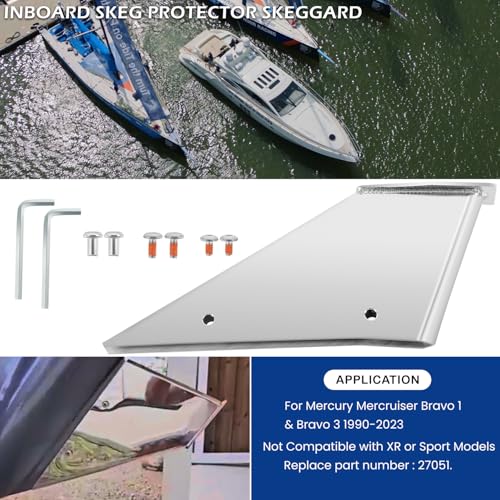 Skeg Protector for Mercury Mercruiser Bravo 1 & 3 Stainless Steel Marine Guard