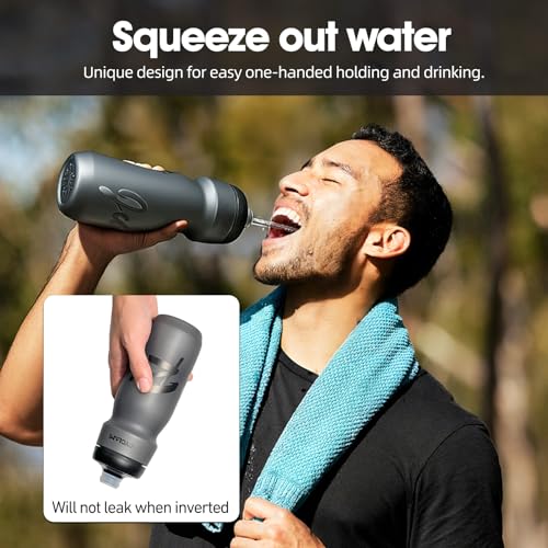 CYCLAMI Truth Grey 22oz Bike Water Bottle — BPA-Free Squeeze, Leakproof, Universal Cage Fit