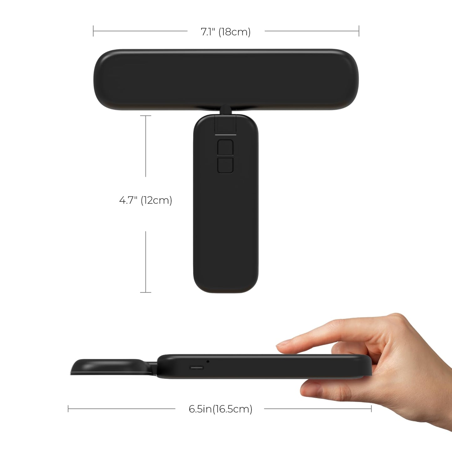 FULEN Rechargeable Picture Lights for Wall, Wall Lights Battery Powered with Remote, Art Lights for Paintings, Picture Frame Lights for Wall,Dart Board Light with 3 Color Temperatures,Black