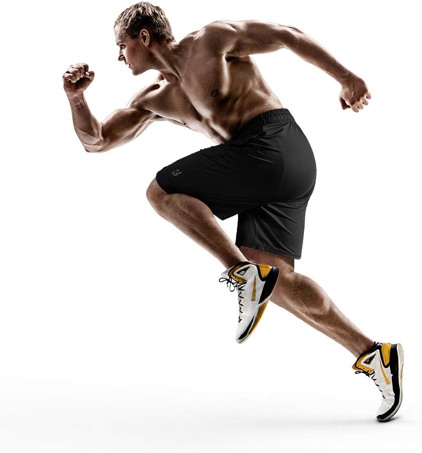 Roadbox Men's Workout Shorts - Quick Dry Athletic Gym & Running Shorts | 7-Inch with Pockets, 2-Pack