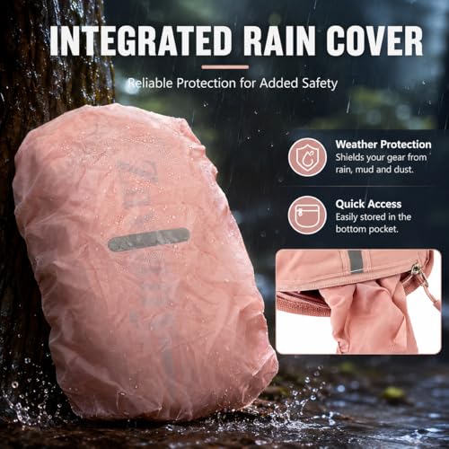 Pink Zavothy Hydration Vest Pack with 1.5L Water Bladder, Lightweight 6L Running & Cycling Backpack