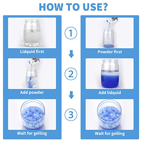 Absorbent Gel Powder for Portable Toilets - 0.35 Ounce Pack of 25