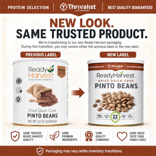 Ready Harvest Pinto Beans #10 Can, 53 oz – Quick-Cook, 22 Servings