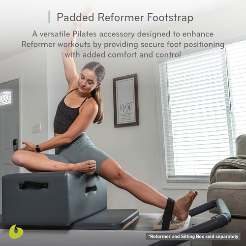 Adjustable Padded Footstrap for Pilates Reformer Workouts