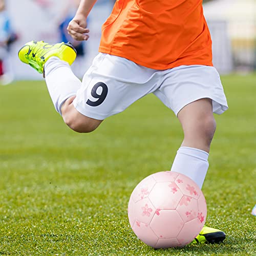 Kuangmi Sakura Size 5 Soccer Ball - Indoor & Outdoor Match Ball for Adults & Youth
