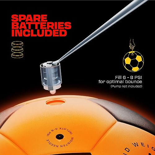 FlashCatch Light-Up Soccer Ball Size 5 Glow in the Dark Official US