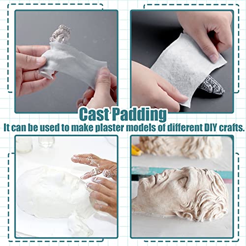 Soft Cast Padding Bandage - 6 Rolls, 2 Inch x 8.8 Ft