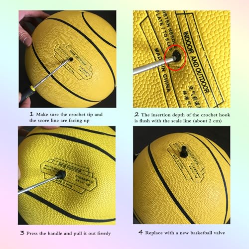 Sport Ball Inflating Valve Nozzle Replacement Kit - Set 1