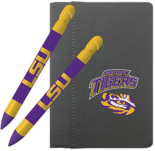 LSU Tigers Notebook and 2 Pen Set - 4x6 Rotating Message Pens
