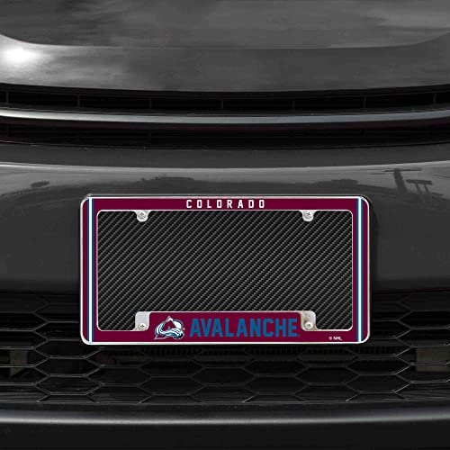 Colorado Avalanche Chrome License Plate Frame - 12" x 6"