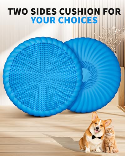 Wobble Cushion with Inflation Pump - Blue Wiggle Seat Balance Disc