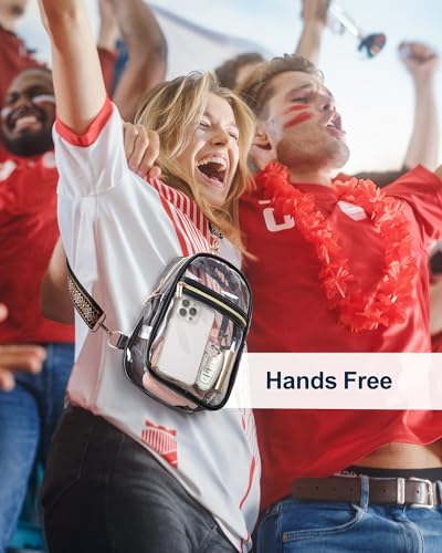 Clear Sling Bag for Stadium Events - Adjustable Strap & Detachable Strap